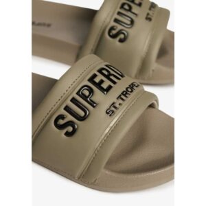 SUPERDRY SH D2 SDNA CITY LUXE POOL SLIDE ΠΑΠΟΥΤΣΙ ΓΥΝΑΙΚΕΙΟ | DARK BEIGE