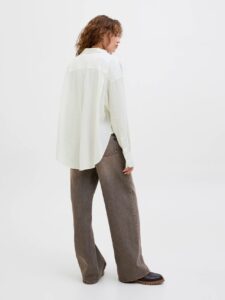JJXX JXJAMIE BREEZE SUMMER LS SHIRT WVN SN | OFF WHITE