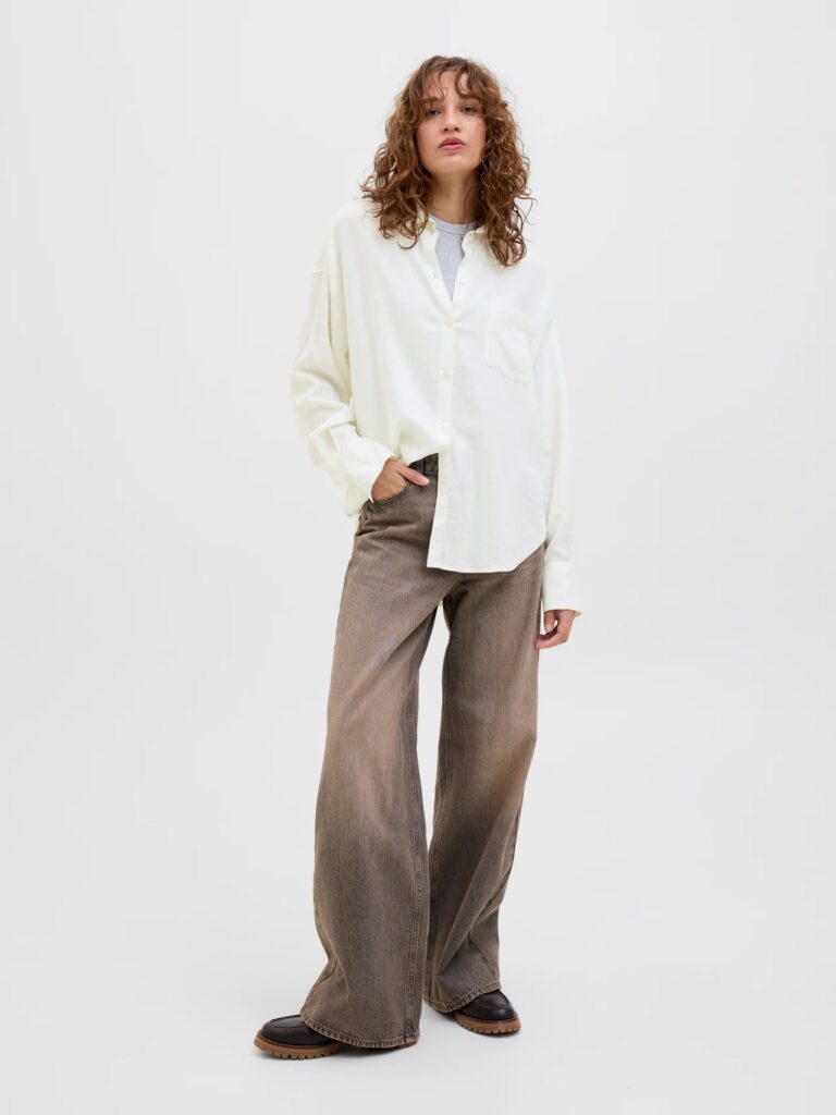 JJXX JXJAMIE BREEZE SUMMER LS SHIRT WVN SN | OFF WHITE
