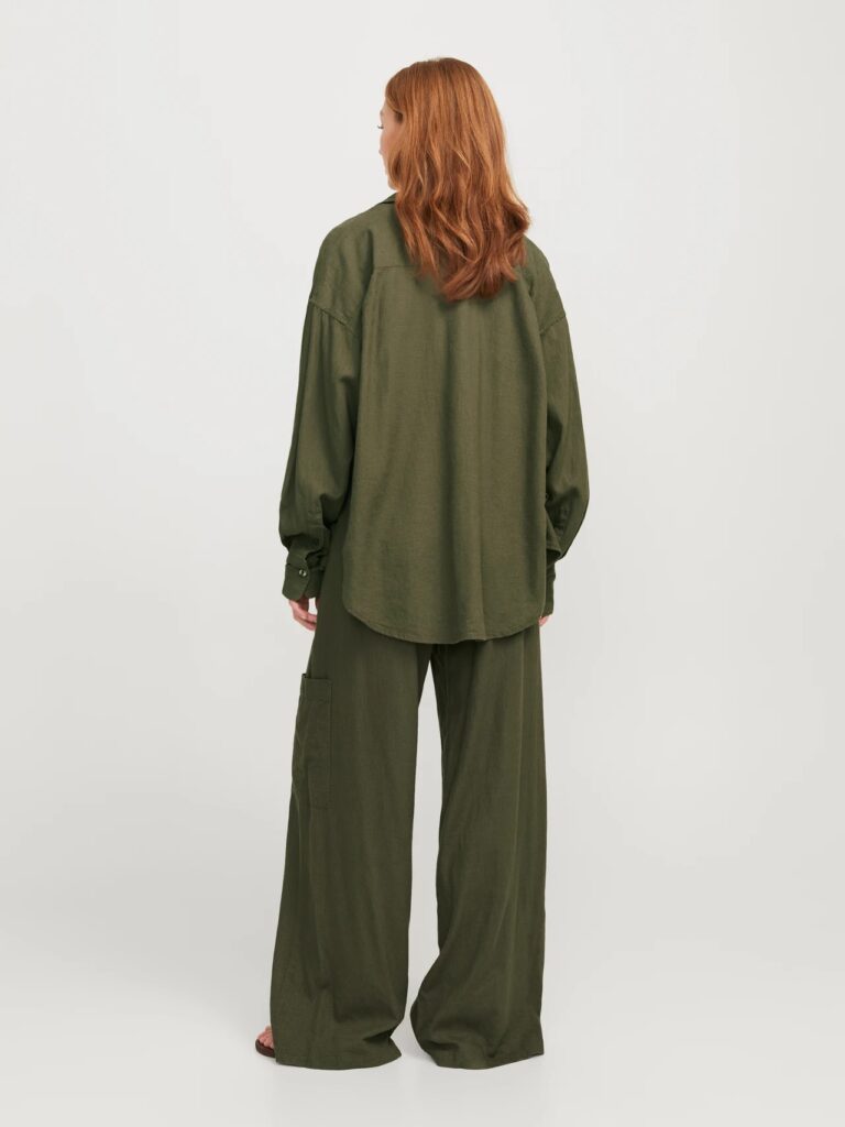 JJXX JXJAMIE BREEZE SUMMER LS SHIRT WVN SN | OLIVE