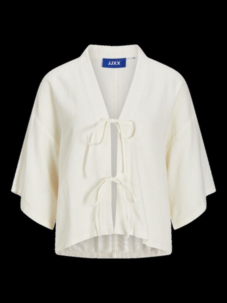 JJXX JXBREEZE SUMMER KIMONO 3/4 TOP WVN | OFF WHITE