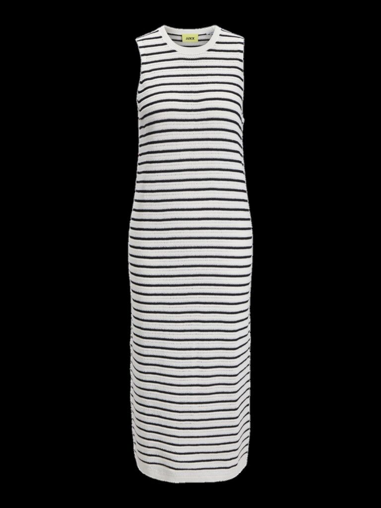 JJXX JXZUSANNAH DRESS KNIT | BLACK & WHITE
