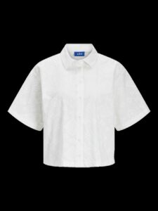JJXX JXMIKA BRODERIE SS SHIRT WVN | WHITE