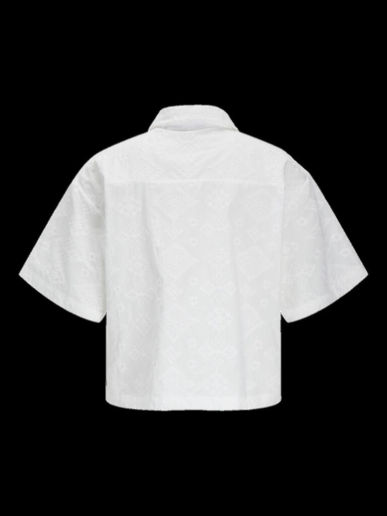 JJXX JXMIKA BRODERIE SS SHIRT WVN | WHITE