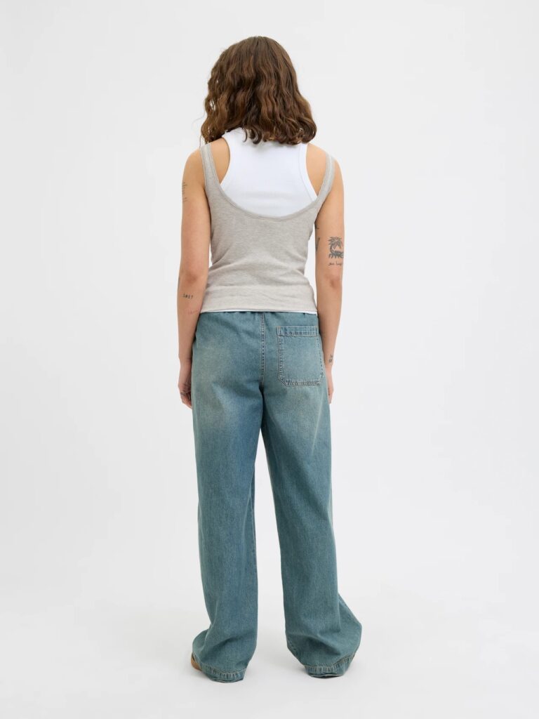 JJXX JXFAME STR LACE TOP JRS | GREY