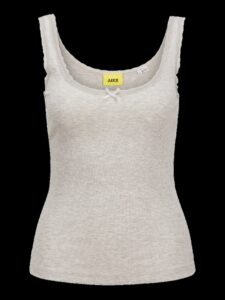 JJXX JXFAME STR LACE TOP JRS | GREY