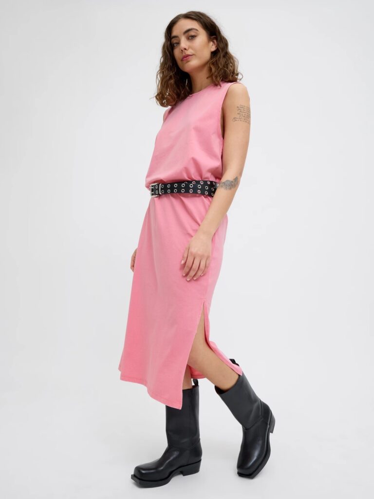 JJXX JXPALMA SL MIDI DRESS JRS | PINK