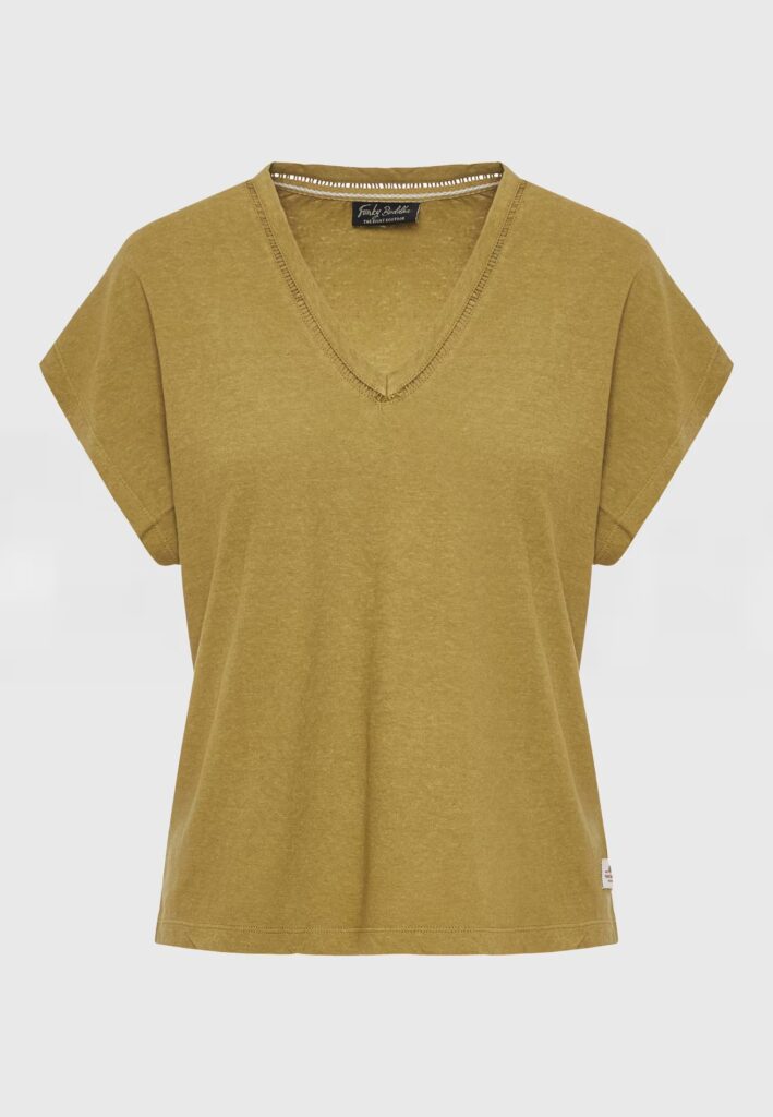FUNKY BUDDHA ΓΥΝΑΙΚΕΊΑ ΜΠΛΟΎΖΑ ΚΟΝΤΌ ΜΑΝΊΚΙ BASIC | OLIVE