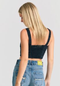 FUNKY BUDDHA ΓΥΝΑΙΚΕΊΟ CROPPED ΤΟΠ | BLACK