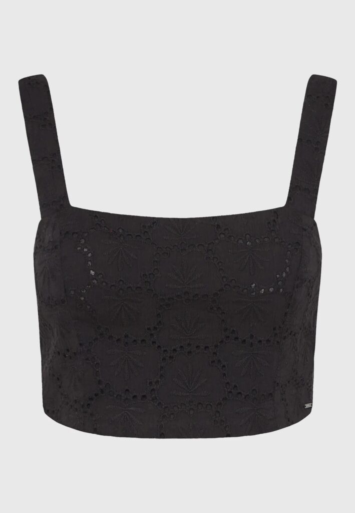 FUNKY BUDDHA ΓΥΝΑΙΚΕΊΟ CROPPED ΤΟΠ | BLACK