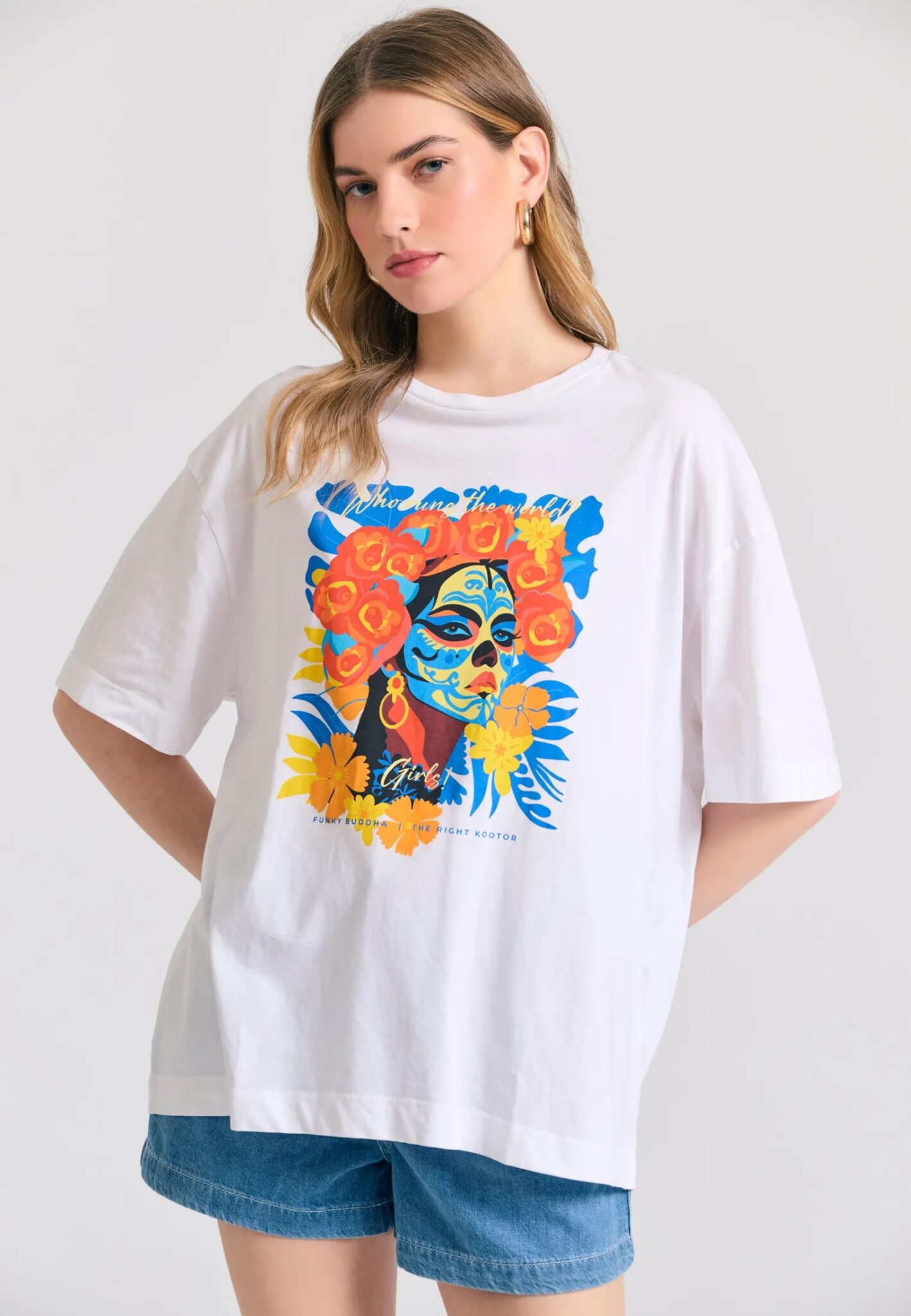 FUNKY BUDDHA ΓΥΝΑΙΚΕΊΑ ΜΠΛΟΎΖΑ ΑΜΆΝΙΚΗ | OFF WHITE