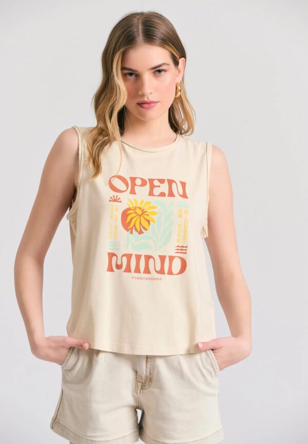FUNKY BUDDHA ΓΥΝΑΙΚΕΊΑ ΜΠΛΟΎΖΑ ΚΟΝΤΌ ΜΑΝΊΚΙ ΜΕ ΤΎΠΩΜΑ | OFF WHITE