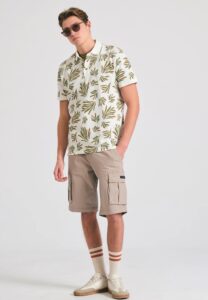 FUNKY BUDDHA ΑΝΔΡΙΚΉ ΒΕΡΜΟΎΔΑ CARGO | GREY