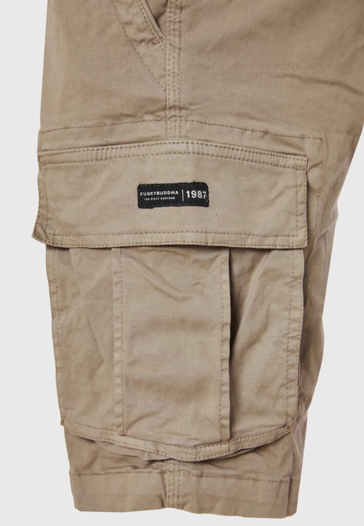 FUNKY BUDDHA ΑΝΔΡΙΚΉ ΒΕΡΜΟΎΔΑ CARGO | GREY