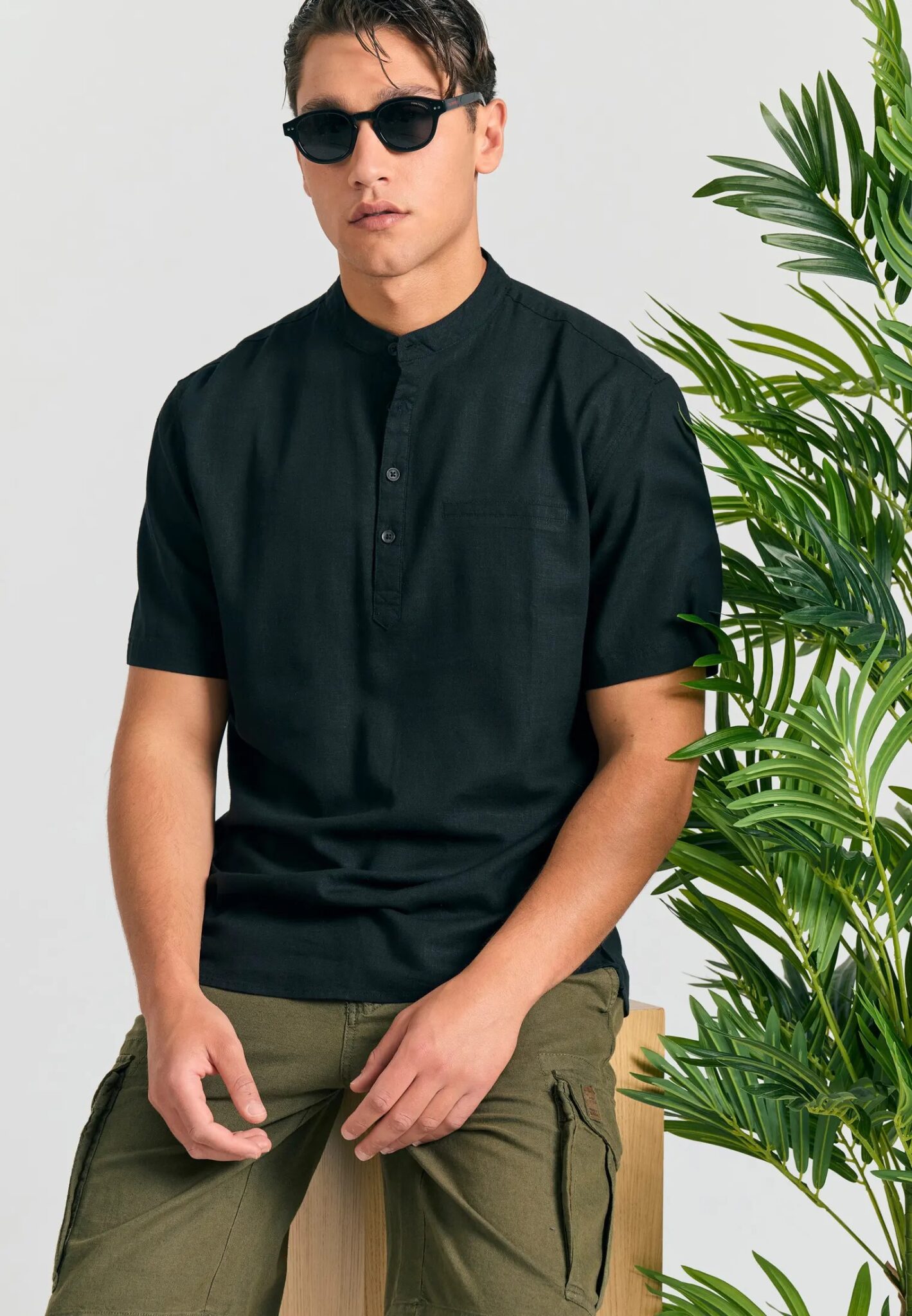 SUPERDRY STUD MERCHANT SS TEXTURED SHIRT ΑΝΔΡΙΚΟ | OFF WHITE