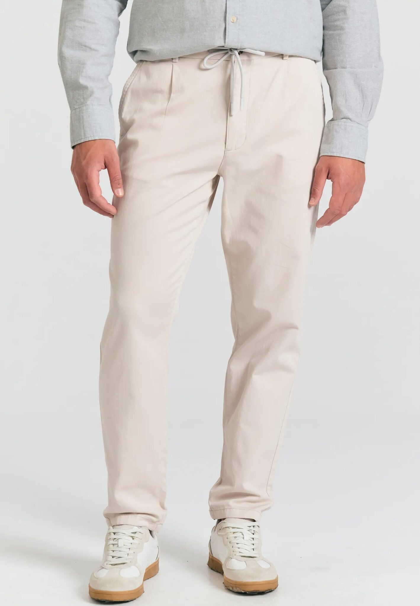 FUNKY BUDDHA ΑΝΔΡΙΚΌ ΠΑΝΤΕΛΌΝΙ CHINO | LIGHT GREY