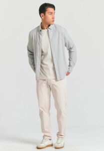 FUNKY BUDDHA ΑΝΔΡΙΚΌ ΠΑΝΤΕΛΌΝΙ CHINO | LIGHT GREY