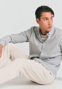 FUNKY BUDDHA ΑΝΔΡΙΚΌ ΠΑΝΤΕΛΌΝΙ CHINO | LIGHT GREY