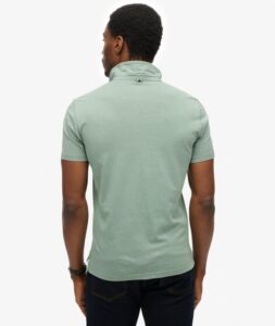 SUPERDRY D1 STUD ESSENTIAL JERSEY POLO ΜΠΛΟΥΖΑ ΑΝΔΡΙΚΟ | MINT GREEN