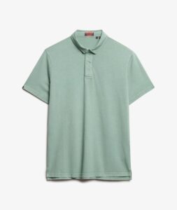 SUPERDRY D1 STUD ESSENTIAL JERSEY POLO ΜΠΛΟΥΖΑ ΑΝΔΡΙΚΟ | MINT GREEN