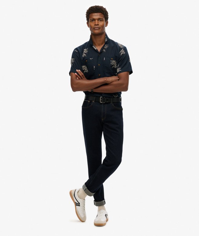 SUPERDRY STUD MERCHANT SS TEXTURED SHIRT ΑΝΔΡΙΚΟ | OFF WHITE