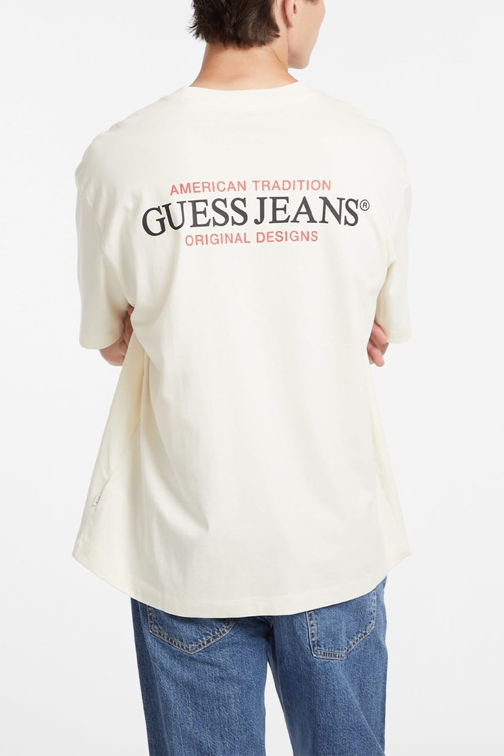 GUESS JEANS GUESS GJ SS CN REG PALM TR MID ORGANIC HEAVY | AQUA