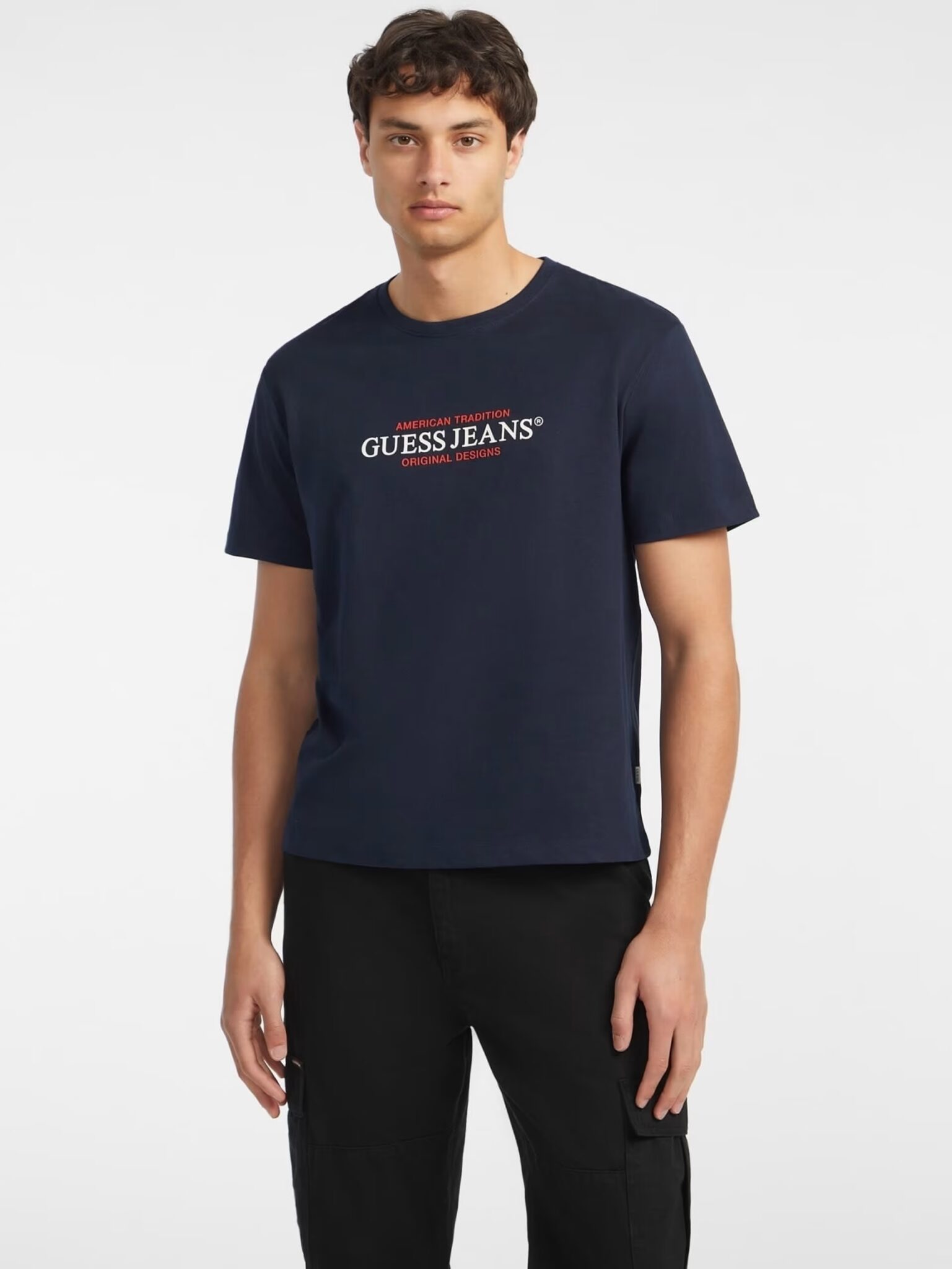 GUESS JEANS GJ SS CN BOXY EMBRO LOGO TEE ΜΠΛΟΥΖΑ ΓΥΝΑΙΚΕΙΟ | BLACK