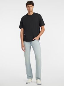 GUESS JEANS GJ SS CN OS LOGO EMB TEE ΜΠΛΟΥΖΑ ΑΝΔΡΙΚΟ | BLACK