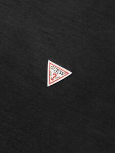 GUESS JEANS GJ SS CN OS MINI TRIANGLE TEE ΜΠΛΟΥΖΑ ΑΝΔΡΙΚΟ | BLACK