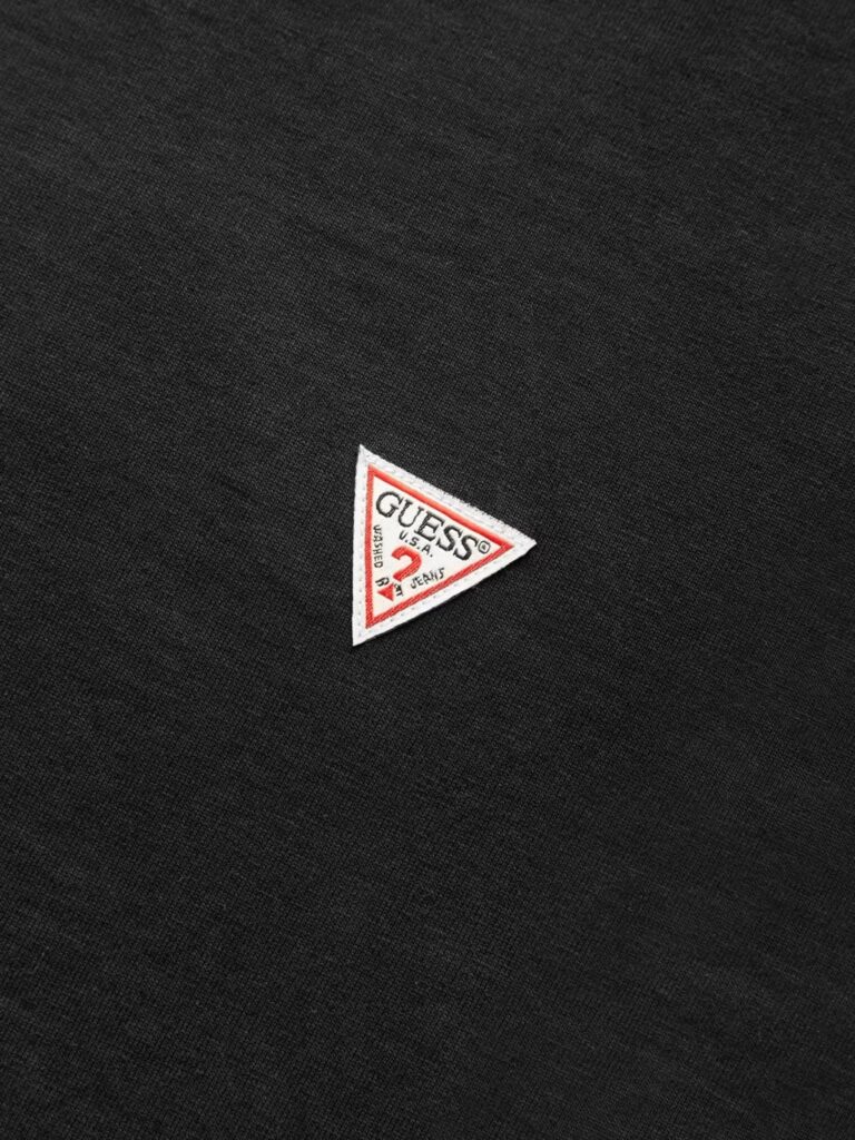 GUESS JEANS GJ SS CN OS MINI TRIANGLE TEE ΜΠΛΟΥΖΑ ΑΝΔΡΙΚΟ | BLACK