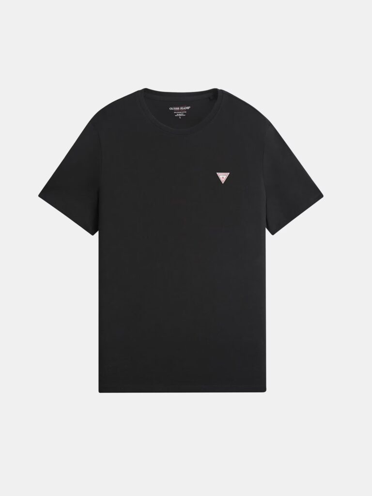 GUESS JEANS GJ SS CN OS MINI TRIANGLE TEE ΜΠΛΟΥΖΑ ΑΝΔΡΙΚΟ | BLACK