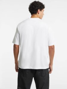GUESS JEANS GJ SS CN OS MINI TRIANGLE TEE ΜΠΛΟΥΖΑ ΑΝΔΡΙΚΟ | WHITE