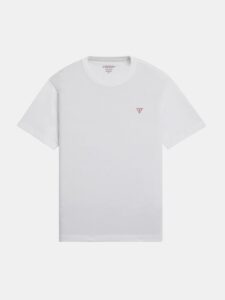 GUESS JEANS GJ SS CN OS MINI TRIANGLE TEE ΜΠΛΟΥΖΑ ΑΝΔΡΙΚΟ | WHITE