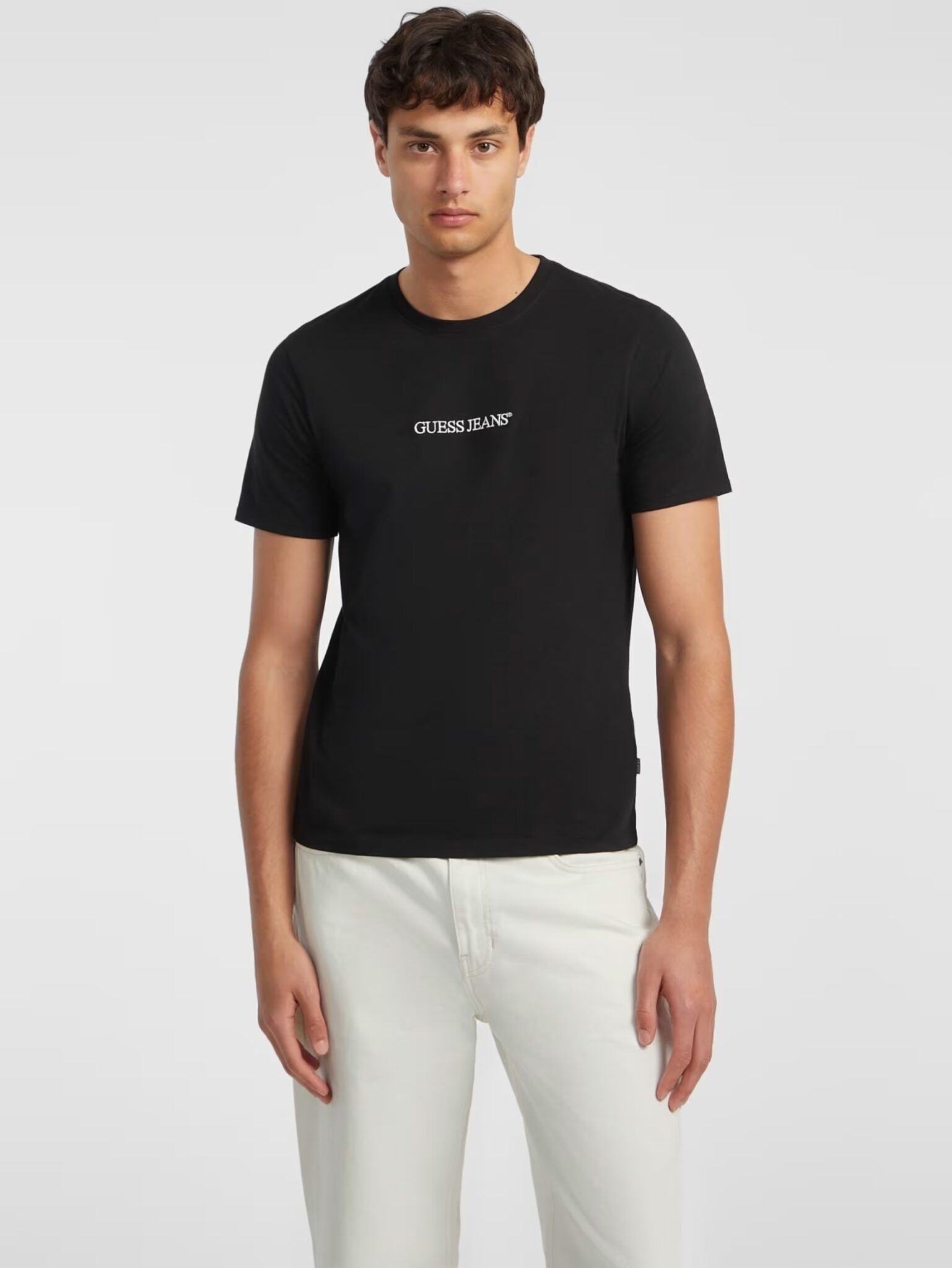 GUESS JEANS GJ SS CN BOXY EMBRO LOGO TEE ΜΠΛΟΥΖΑ ΓΥΝΑΙΚΕΙΟ | BLACK