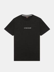GUESS JEANS GJ SS CN SLIM LOGO EMBRO TEE ΜΠΛΟΥΖΑ ΑΝΔΡΙΚΟ | BLACK