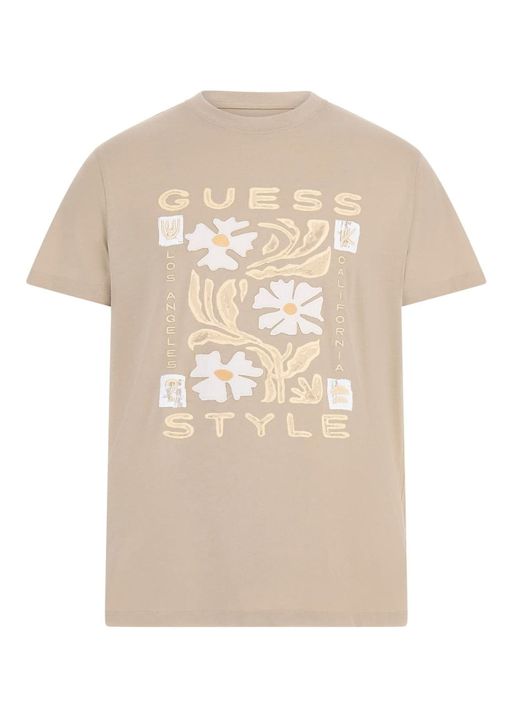 GUESS JEANS GUESS GJ SS CN REG PALM TR MID ORGANIC HEAVY | AQUA