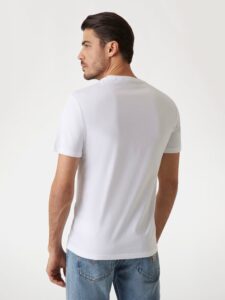 GUESS SS CN TRIANGLE TEE ΜΠΛΟΥΖΑ ΑΝΔΡΙΚΟ | WHITE