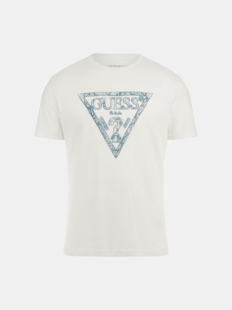 GUESS SS CN TRIANGLE TEE ΜΠΛΟΥΖΑ ΑΝΔΡΙΚΟ | WHITE