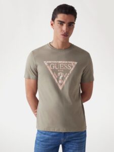 GUESS SS CN TRIANGLE TEE ΜΠΛΟΥΖΑ ΑΝΔΡΙΚΟ | KHAKI