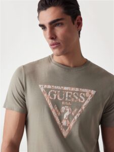 GUESS SS CN TRIANGLE TEE ΜΠΛΟΥΖΑ ΑΝΔΡΙΚΟ | KHAKI
