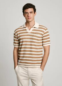 PEPE JEANS DROP 3B LAMAR ΠΛΕΚΤΟ ΑΝΔΡΙΚΟ | OFF WHITE
