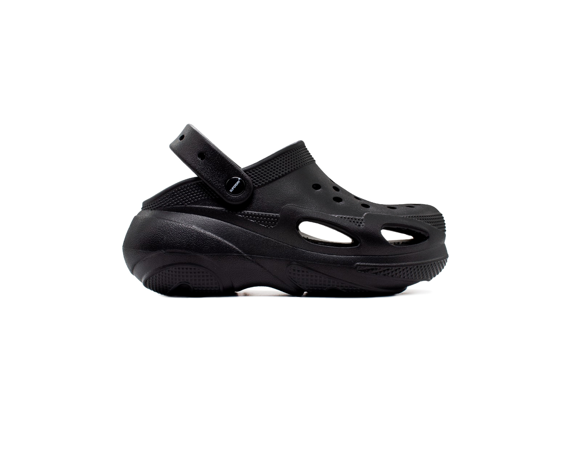 SUPERDRY SH MOQS 2400/MCQ 1200 SLIDE SHOES ΠΑΠΟΥΤΣΙ ΓΥΝΑΙΚΕΙΟ | BLACK