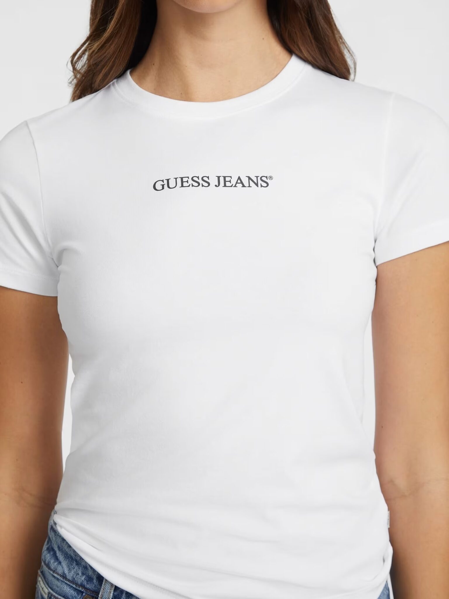 GUESS JEANS GJ SS CN BOXY EMBRO LOGO TEE ΜΠΛΟΥΖΑ ΓΥΝΑΙΚΕΙΟ | BLACK
