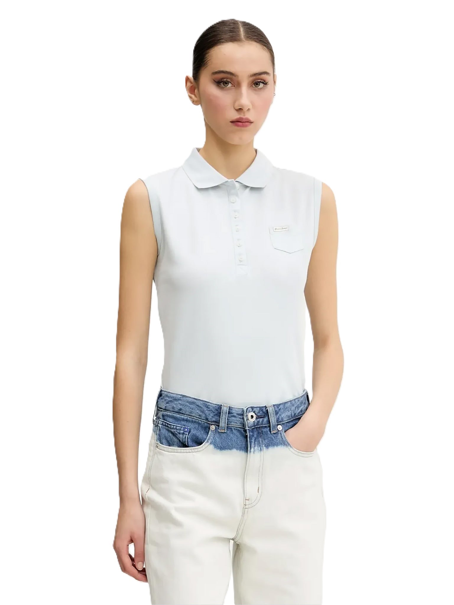 GUESS JEANS GJ SS CN BOXY EMBRO LOGO TEE ΜΠΛΟΥΖΑ ΓΥΝΑΙΚΕΙΟ | BLACK
