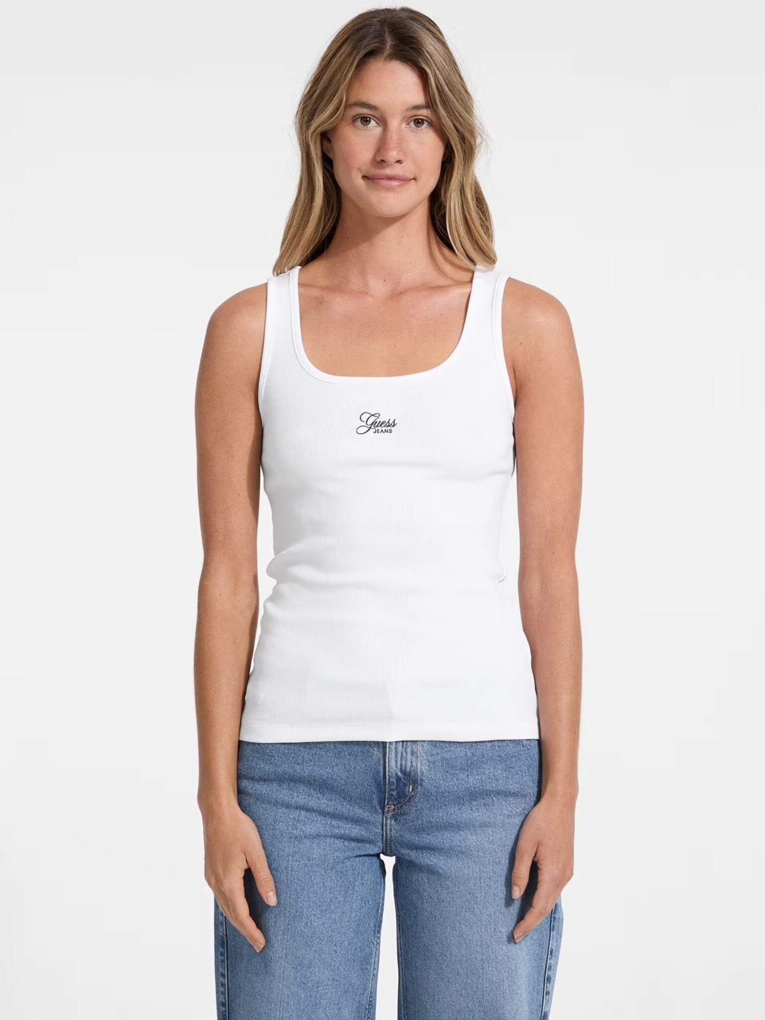 GUESS JEANS GJ SS CN BOXY EMBRO LOGO TEE ΜΠΛΟΥΖΑ ΓΥΝΑΙΚΕΙΟ | BLACK