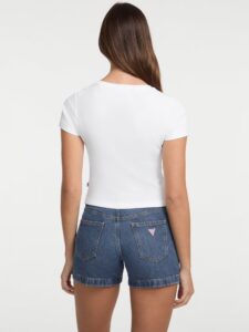 GUESS JEANS GUESS GJ SL CN SNAP EMBRO – ORG CO GUNNAR STR RIB | WHITE