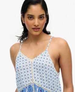 SUPERDRY D2 OVIN VINTAGE LADDER TRIM CAMI ΜΠΛΟΥΖΑ ΓΥΝΑΙΚΕΙΟ | BLUE