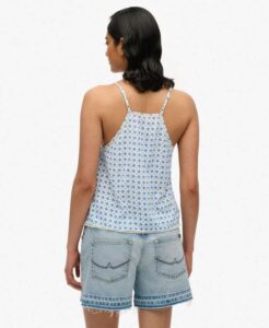 SUPERDRY D2 OVIN VINTAGE LADDER TRIM CAMI ΜΠΛΟΥΖΑ ΓΥΝΑΙΚΕΙΟ | BLUE