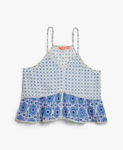 SUPERDRY D2 OVIN VINTAGE LADDER TRIM CAMI ΜΠΛΟΥΖΑ ΓΥΝΑΙΚΕΙΟ | BLUE