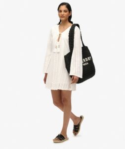 SUPERDRY D2 OVIN IBIZA LACE MINI DRESS ΦΟΡΕΜΑ ΓΥΝΑΙΚΕΙΟ | OFF WHITE